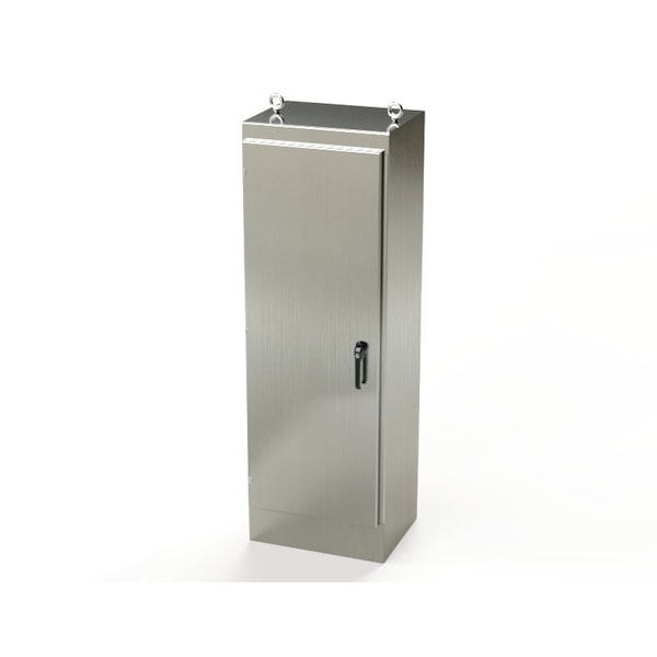1/4 Turn Latch, 3 Point Latch with Padlock/Keylock Handle Electrical Enclosures, 72 in H, 18 in D
